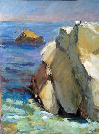 'Seafoam Green' Oil 24 x 20 Sold